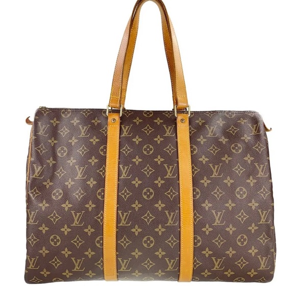 Louis Vuitton Handbags - Louis Vuitton Monogram Fflanerie Leather Fabric Brown Boston Bag 695